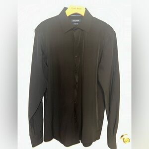 Men’s black slim fit Nautica dress shirt